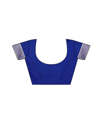 Royal Blue Coloured Poly Silk Jacquard Partywear saree | Leemboodi