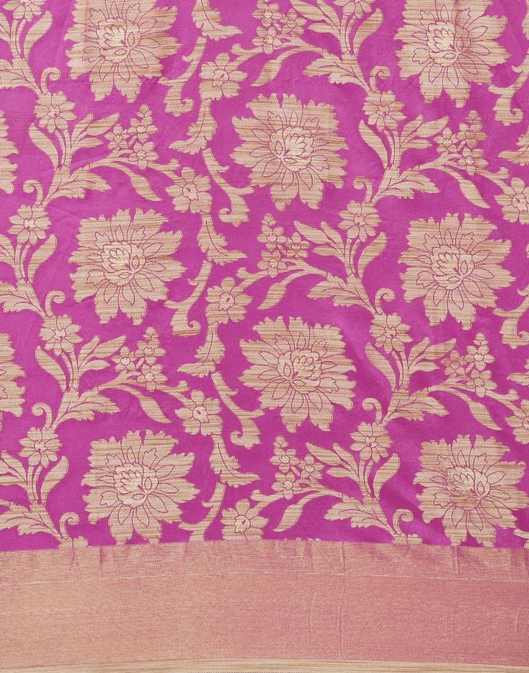 Pink Coloured Cotton Silk Woven Partywear saree | Leemboodi