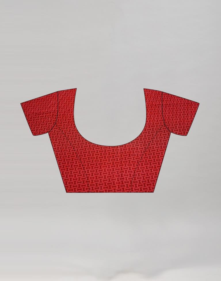 Navy Blue Printed Georgette Saree