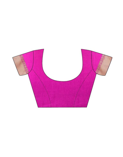 Pink Coloured Poly Silk Jacquard Partywear saree | Leemboodi