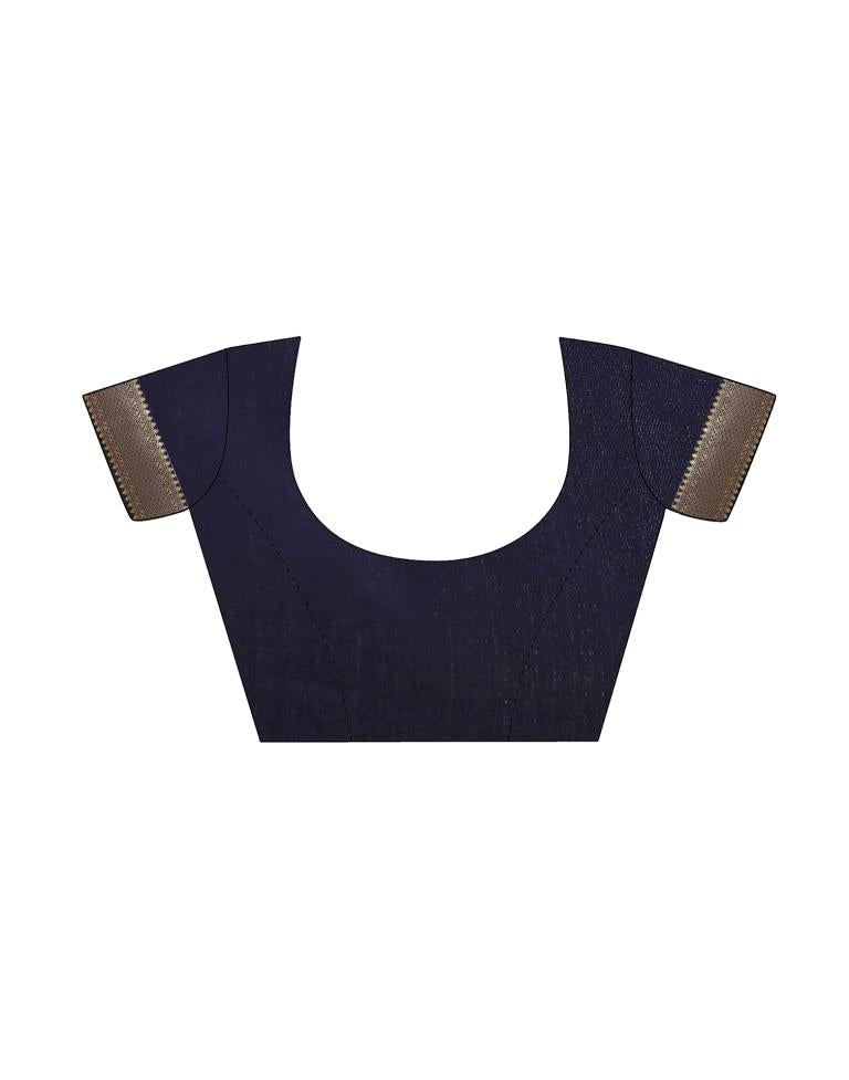 Navy Blue Coloured Poly Silk Jacquard Partywear saree | Sudathi