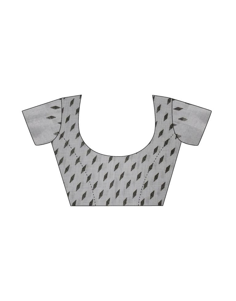 Grey Coloured Khadi Cotton Woven Casual saree | Sudathi