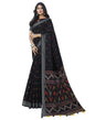 Black Coloured Khadi Cotton Woven Casual saree | Leemboodi