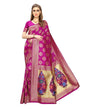 Pink Coloured Poly Silk Jacquard Partywear saree | Sudathi