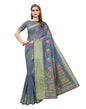 Grey Coloured Poly Silk Banarasi Jacquard Partywear saree | Leemboodi