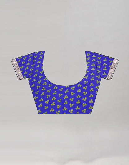 Blue Bandhani Printed Saree | Leemboodi