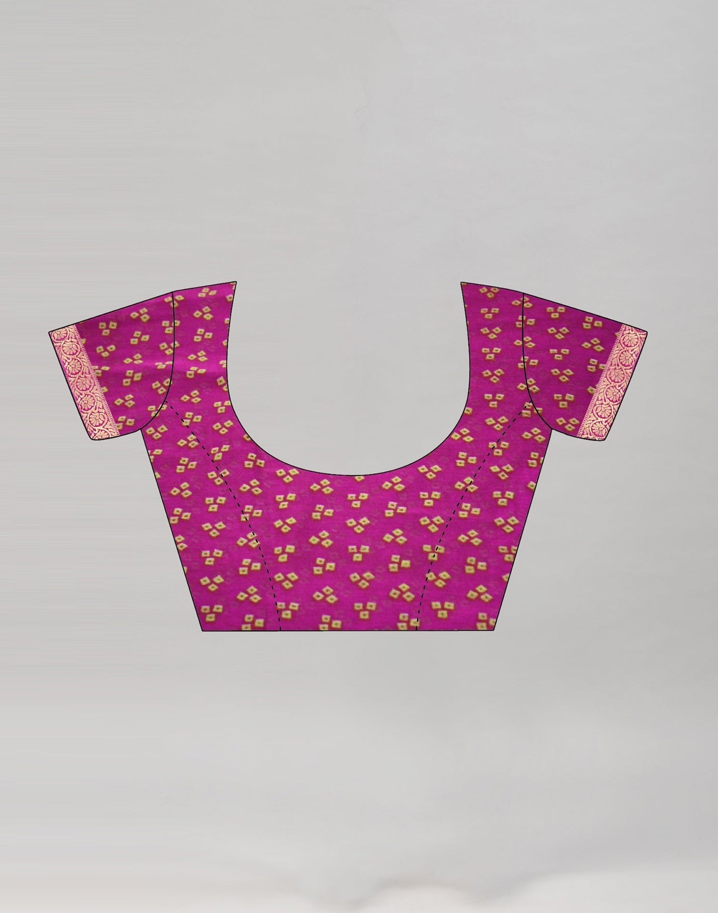 Orange Bandhani Printed Saree | Leemboodi