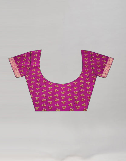 Orange Bandhani Printed Saree | Leemboodi