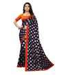 Navy Blue Coloured Lycra Lycra Foil Printed Casual saree | Leemboodi