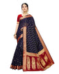 Navy Blue Coloured Cotton Silk Jacquard Partywear saree | Leemboodi