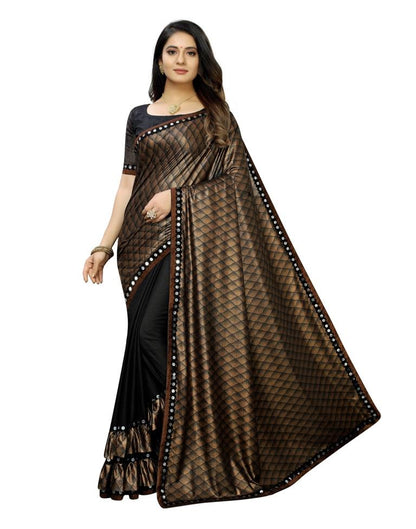 Black Sequenced Saree | Leemboodi