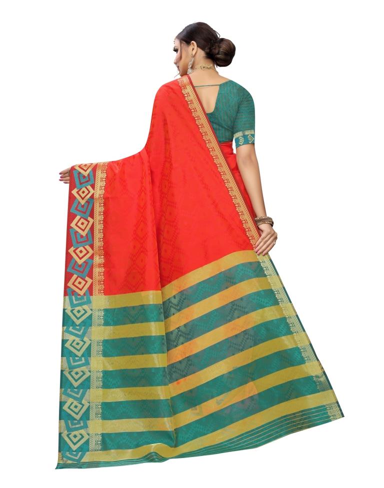 Blue Banarasi Chanderi Saree