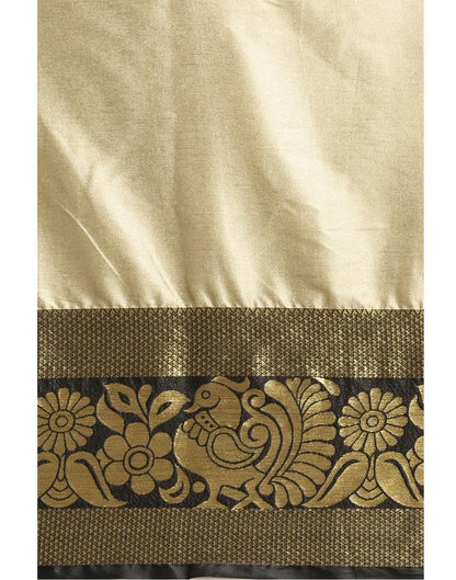 Grey Coloured Jacquard Silk Saree | Sudathi