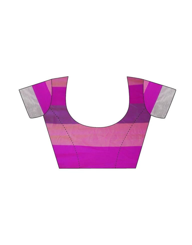 Pink Coloured Poly Silk Jacquard Partywear saree | Leemboodi