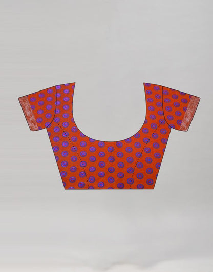 Dark Blue Coloured Printed Georgette Saree | Sudathi