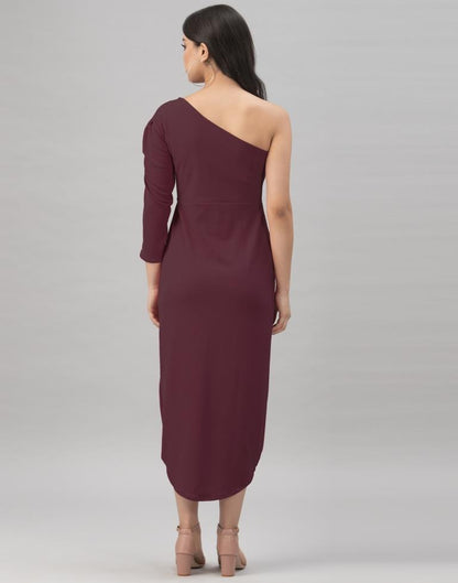 Dark Brown Knitted Dress | Sudathi