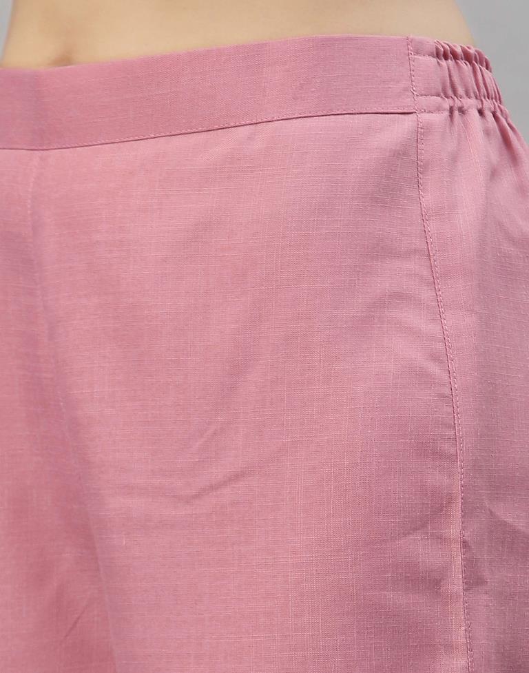 Baby Pink Kurti With Pant And Dupatta | Sudathi