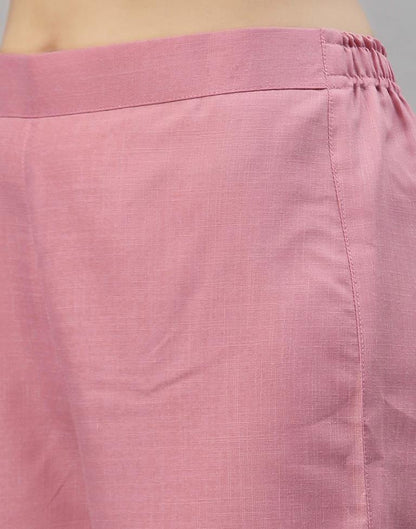 Baby Pink Kurti With Pant And Dupatta | Sudathi