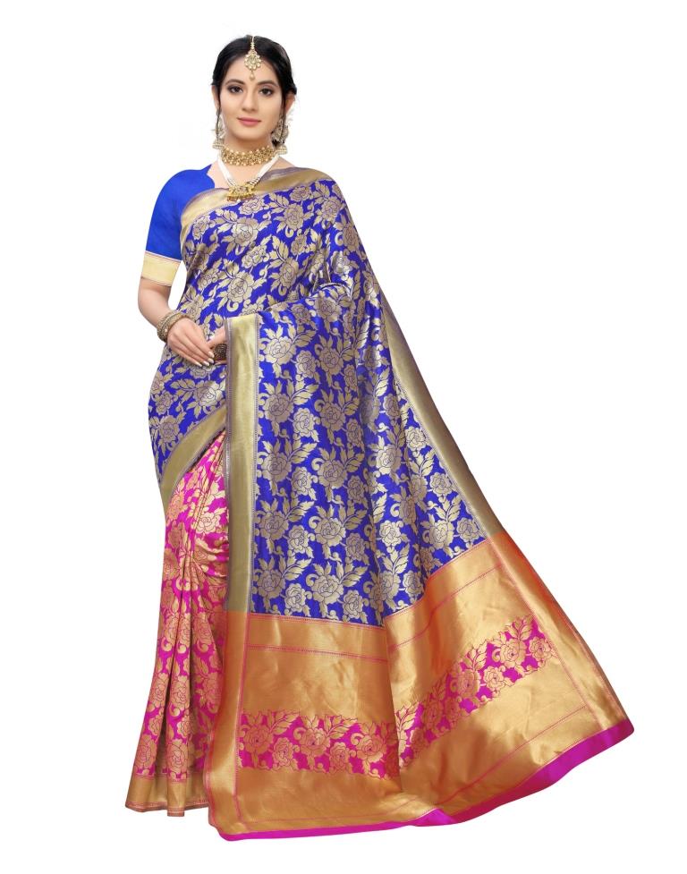 Blue Silk Saree | Leemboodi