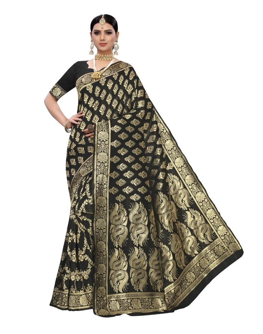 Black Silk Saree | Sudathi