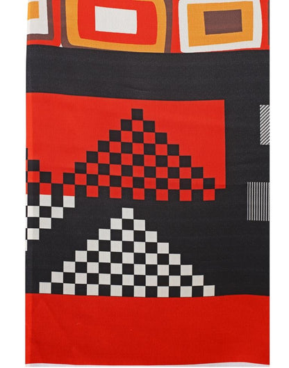 Red Coloured Georgette Digital Printed Casual saree | Leemboodi