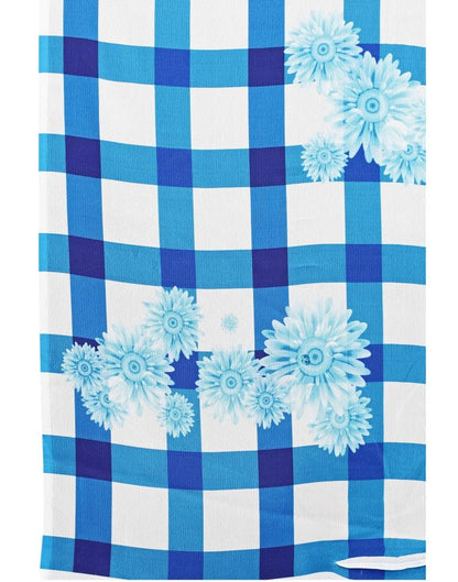 Blue Coloured Georgette Digital Printed Casual saree | Leemboodi