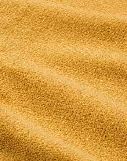 Brilliant Mustard Yellow Coloured Knitted Lycra Tops | Sudathi