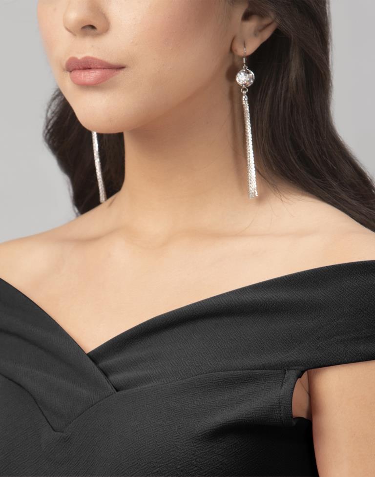 Black Off shoulder Bodycon Dress | Sudathi