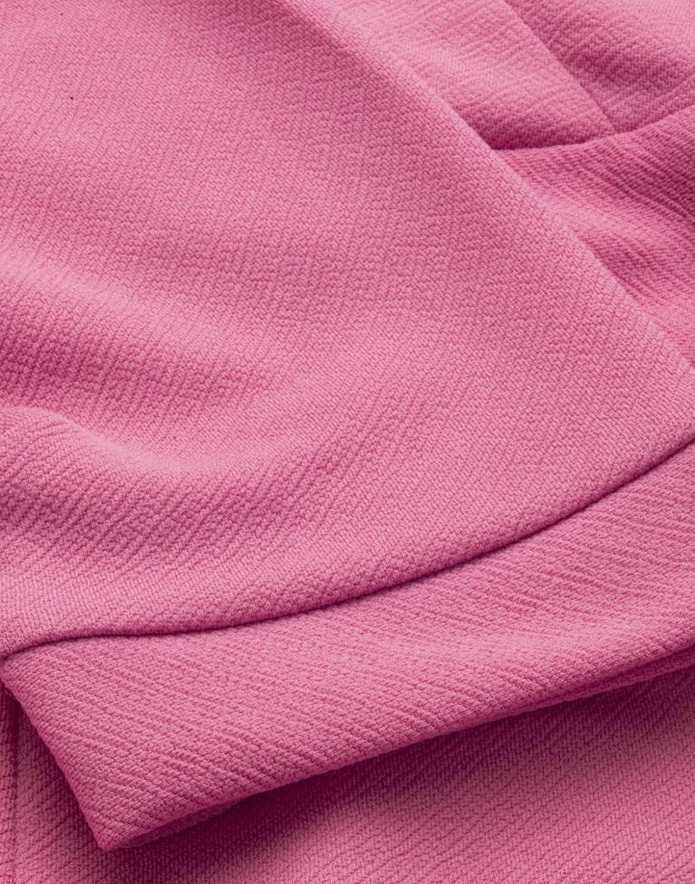 Imperial Pink Coloured Knitted Lycra Dress | Sudathi