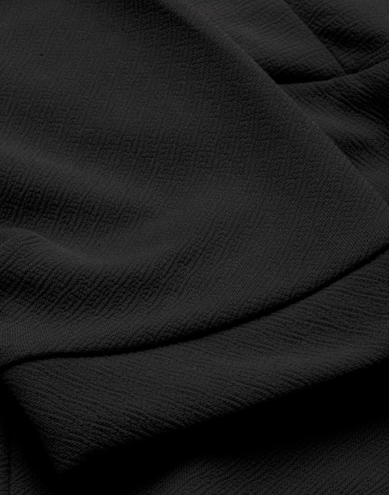 Whimsical Black Coloured Knitted Lycra Dress | Sudathi