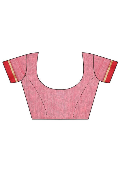 Red Coloured Chiffon Printed Laced Casual saree | Sudathi