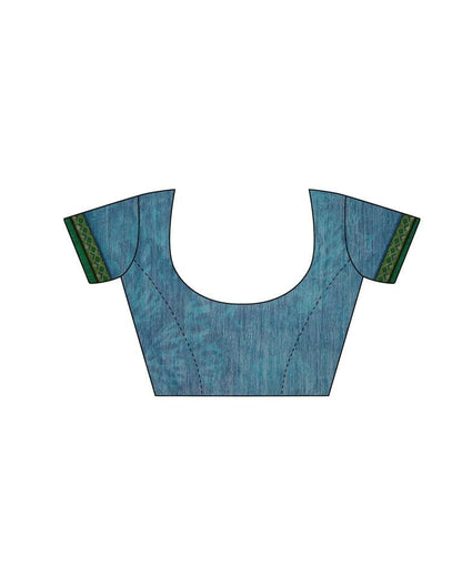 Onion Green Coloured Printed Chiffon Saree | Leemboodi