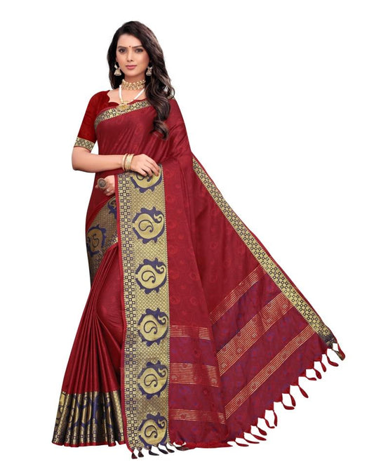 Red Silk Saree | Leemboodi