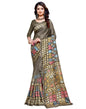 Beige Coloured Poly Silk Printed Partywear saree | Leemboodi