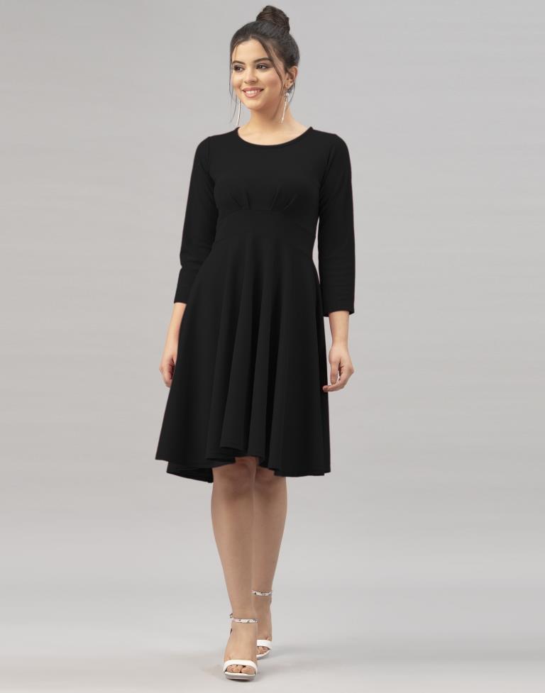 Amazing Black Knitted Dress | Sudathi