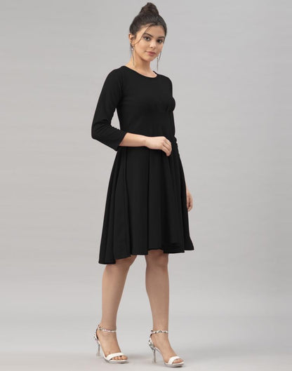 Amazing Black Knitted Dress | Sudathi