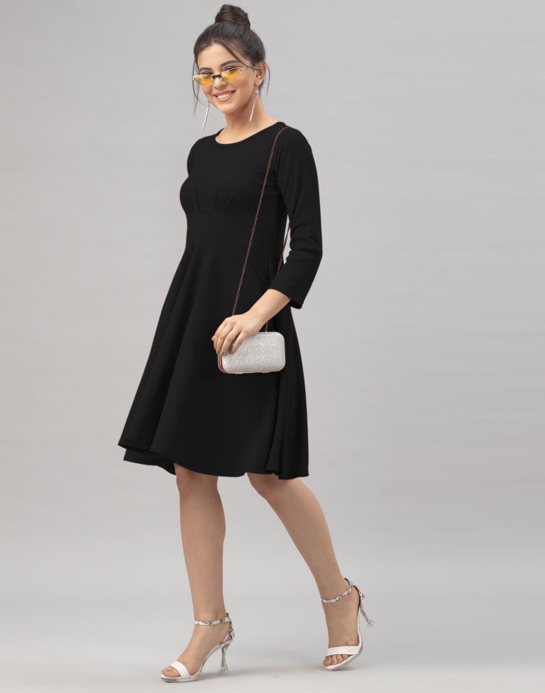 Amazing Black Knitted Dress | Sudathi