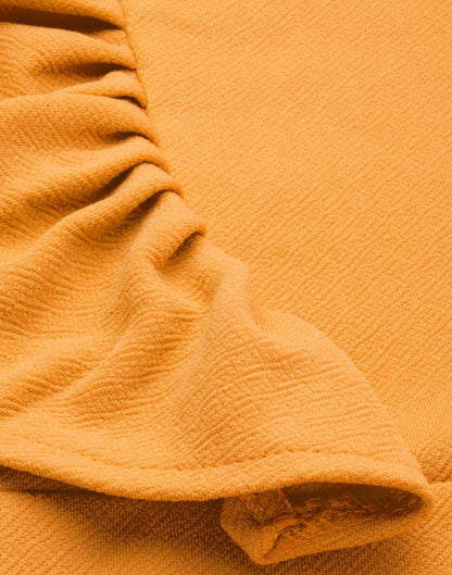 Blissful Mustard Yellow Coloured Knitted Lycra Dress | Sudathi