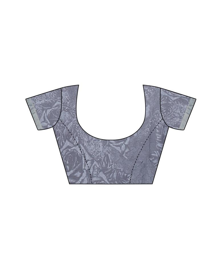 White Coloured Georgette Printed Casual saree | Leemboodi