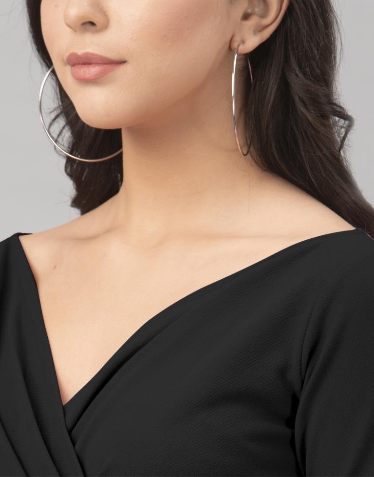 Modish Black Knitted Dress | Sudathi