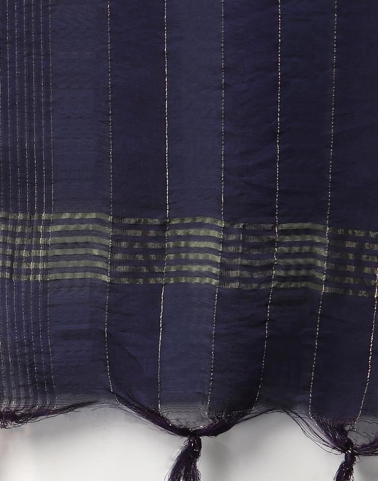 Navy Blue Kurti With Pant And Dupatta | Leemboodi