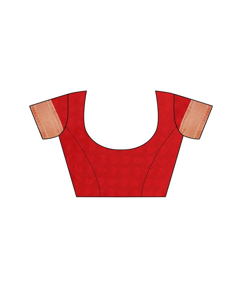 Mustard Yellow Banarasi Silk Saree