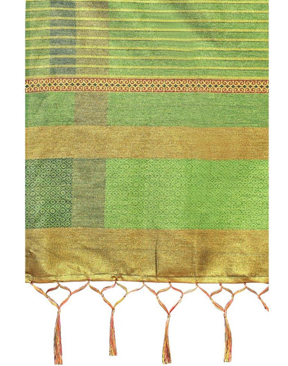 Green Coloured Silk Blend Digital Printed Partywear saree | Sudathi