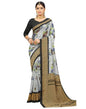 Grey Coloured Poly Silk Printed Casual saree | Leemboodi