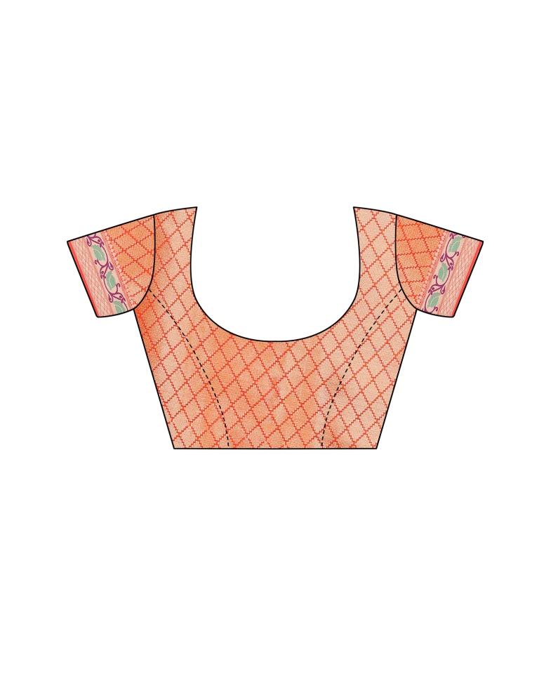 Pink Coloured Poly Silk Jacquard Partywear saree | Leemboodi