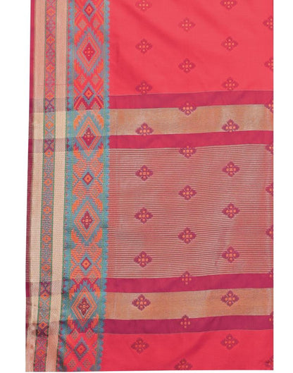 Pink Coloured Poly Silk Jacquard Partywear saree | Sudathi