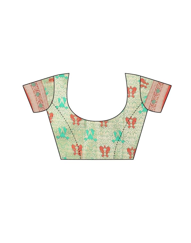 Pink Coloured Poly Silk Jacquard Partywear saree | Leemboodi