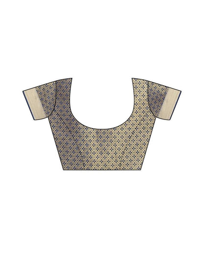 Blue Coloured Poly Silk Jacquard Partywear saree | Leemboodi