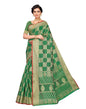 Green Coloured Poly Silk Jacquard Partywear saree | Leemboodi