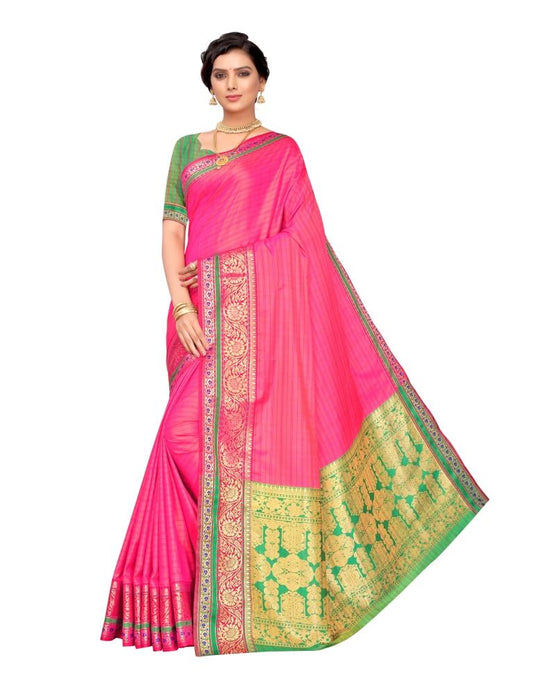 Pink Silk Saree | Leemboodi